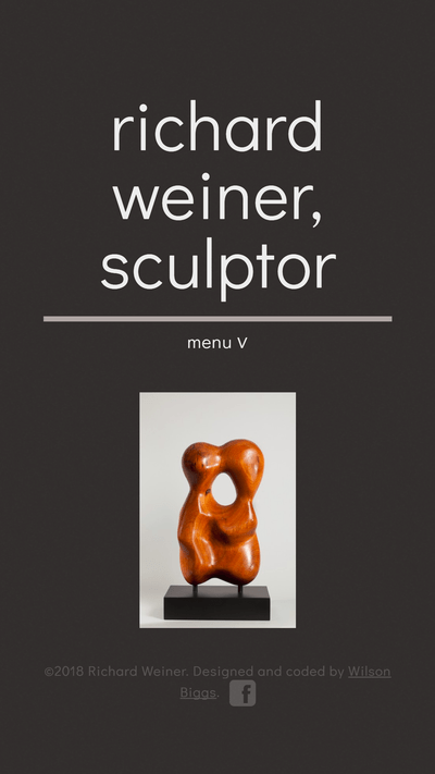 The mobile version of Richard Weiner's website